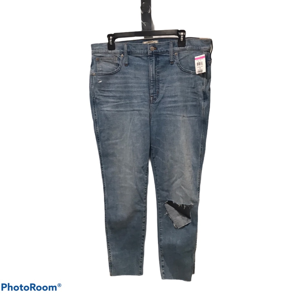 Madewell 10 inch High Waist Cropped Skinny Jeans